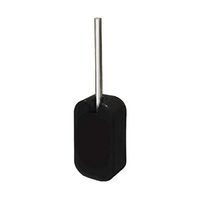 Gowersdee Stainless Steel Toilet Brush Wall-Mounted Holder Set Home Bathroom WC Cleaning Bathroom Brush Compact Toilet Brush Holder for Bathroom Storage