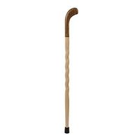 Handcrafted Wood Walking Cane - Made in the USA by Brazos - Twisted Bocote/Maple - 37 Inches