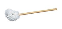 Milwaukee Dustless Brush, Twisted wire bowl brush, white poly with plastic handle