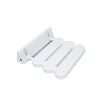 Bath Stool Thicken Bathroom Folding Stool Wall Chair Children's Old Man Shower Stool Bath Chair Porch Aisle Wall Stool (Color : White)