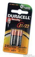 DURACELL MN21B2PK Non-rechargeable Battery, Alkaline, 12 V, Raised Positive and Flat Negative (5 pieces)