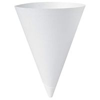 Solo 156BB-2050 7 oz White Paper Cone Cups (Case of 5000)