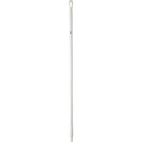 Vikan 29365 51" Fiberglass Handle with Threaded Tip, 1-7/32" Diameter, White