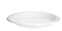 [400 Count] Basix Disposable 9 inch White Plastic Dinner Plates, Microwavable, Great For Events, Home, Office, Wedding, Parties, or Everyday Use, 4 Packs