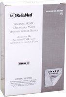 2" X 2" SILVER CMC ALGINATE PAD 10/BOX