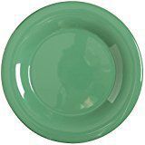 Yanco MS-009GR Mile Stone Wide Rim Round Plate, 9" Diameter, Melamine, Green Color, Pack of 24