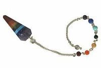 CRYSTALMIRACLE Beautiful Chakra Gemstone Dowsing Divination Pendulum Reiki Wellness Healing Psychic Energy Gift Meditation Health Wicca Chakra Balancing Prosperity Spiritual Powerful