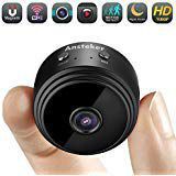 Mini WiFi Camera,Ansteker 1080P Hidden Camera Wireless Portable Home Security Small Cameras/Nanny Cam with Motion Detection/Night Vision