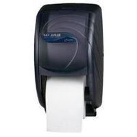 San Jamar Black Pearl Duett Standard Bath Tissue Dispenser, 7.5 x 7 x 12.75 inch - 6 per case.