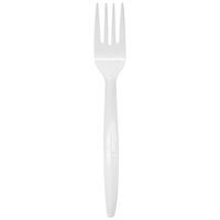 Karat U2010W 5.9" PP Medium-Heavy Weight Disposable Fork, White (Pack of 1000)