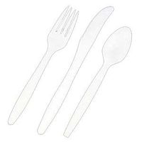 Extra Heavy Weight Cutlery Fork Beige Corn Starch 1000 Per Case