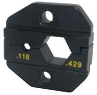 Amphenol 47-20027 Coaxial Connector Crimp Tool Die Set, Hex Cavity Dimensions are .118, .429
