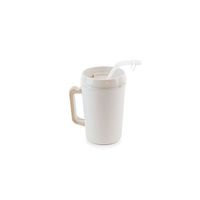 Medegen H208-11 Insulated Pitcher with Straw and Lid, Gray, 34 oz Capacity, Pack of 24