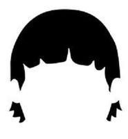 Bob's Burger Cartoon Gene Belcher 5.5" Tall Decal Sticker for Laptop Car Window Tablet Skateboard - Black Color