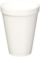 Drink 12J12 Foam Cups, 12oz, 25/Bag, 40 Bags/Carton