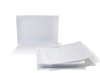 " OCCASIONS" 240 Plates Pack, Heavyweight Disposable Square Wedding Party Japanese Style/Sushi Plastic Plates 9'' x 7'' (Small Dinner Plate, Asia in White)