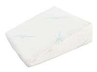 Xtreme Comforts Hypoallergenic Memory Foam Bed Wedge Bamboo Cover Designed to Fit Our (27 'x 25" x 7") Bed Wedge Pillow