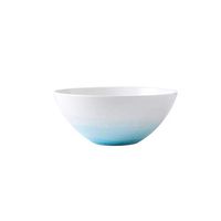 AXZHYX Bowl Bowl Ceramics Noodle Bowl Small Soup Bowl Salad Bowl Household Gradient Blue 17.2cmX7.2cm Hotel Tableware Home Noodles Boiled Fish Soup Bowl