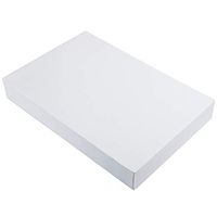 Better Than Basic Medium Gift Boxes - Shirt Size - 14 1/4 x 9 1/2 x 1 7/8 - White - 2/Pack