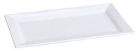 Yanco LK-216 Rectangular Plate, 16" Length x 9" Width,  Porcelain, Bone White, Pack of 6