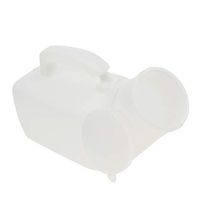 dailymall Male Urinal Pee Potty Bottle Emergency Toilet Pouch Bucket for Home Travel - White