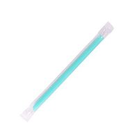 Karat C9060s (Aqua) 9'' Boba Straws (10mm) Poly Wrapped - Aqua (Case of 1600)