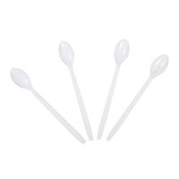AmerCare Durable Polystyrene Soda Spoons, White, Case of 1000