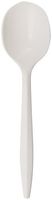 Daxwell Plastic Soup Spoons, Medium Weight Polypropylene (PP), White, 5.5", A10001836 (Case of 600)