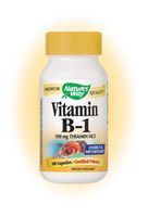 Nature's Way Vitamin B-1 100 Mg - 100 Capsules ( 5-Pack)