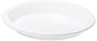 Genuine Joe GJO10323 Plastic Reusable/Disposable Plate, 10-1/4" Diameter, Warm White (Pack of 125)