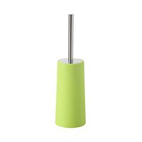HEgh23ar Toilet Brush and Holder,Stainless Steel Handle Scrubber Toilet Bowl Brush Holder,Bathroom Cleaning Tool Green