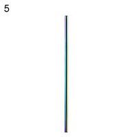 CHoppyWAVE Reusable Straw Creative Colorful Reusable Straight Stainless Steel Metal Durable Drinking Straw - Neon
