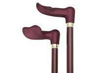 Palm Grip Cane Burgundy/Black With Raspberry Handle  -Affordable Gift! Item #DHAR-9787400