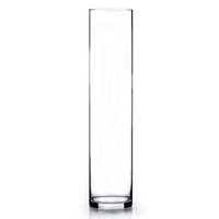 WGV Tall Cylinder Vase, 3" W x 16" H, Clear Bud Skinny Narrow Glass Candle Holder Planter Terrarium for Wedding Party Flowers Centerpieces Home Office Decor, 1 Piece