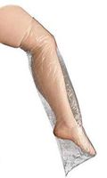 Waterproof CAST Cover for Showers - 4 Pack - Large, Ankle, Leg, Foot Wound Protection, Disposable - Fits 17-22" Thigh-Calf - Tattoo