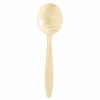 Berkley Square Polystyrene Dinner-Length Soupspoon, Almond (1000/Case)