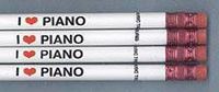 I Love Piano Pencil