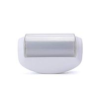 Clothing Sticky hair roller Sticky hair, portable clothes can be recycled washing hair remover clothing dusting roller Sticky paper (color : White)