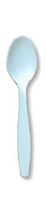 Club Pack of 600 Pastel Blue Premium Heavy-Duty Plastic Party Spoons
