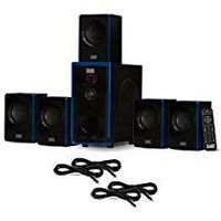 Acoustic Audio AA5102 Bluetooth 5.1 Speaker System with 4 Extension Cables Home Theater