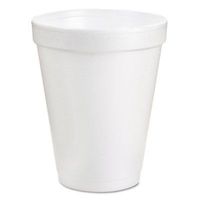 Drink Foam Cups, 6oz, White, 25/Bag, 40 Bags/Carton, Sold as 1 Carton
