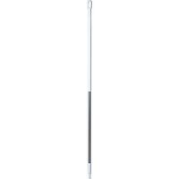 Vikan 29375 59" Aluminum Handle with Threaded Tip, 1-7/32" Diameter, White