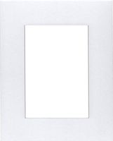 Pack of (2) 18x24 Acid Free White Core Picture Mats Cut for 13x19 Pictures in White