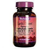 Bluebonnet Nutrition Chewable Methylcobalamin B12 5,000 mcg, Raspberry 60 Tabs