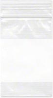 Plymor Heavy Duty Plastic Reclosable Zipper Bags w/White Block, 4 Mil, 2" x 3" (Pack of 500)