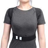 Yunhany Direct 5Sizes Black Women Men Back Lumbar Shoulder Corrector Poor Posture Correction Support Belt (Size : 02(Black M))