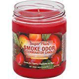Smoke Odor Exterminator 13oz Jar Candles Sugar Plum,(3)