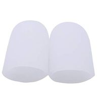 YouCY 2Pcs Thumb Protector Toe Protector Fingertips Protector Finger Protection Foot Blister Protect Feet Foot Pain Relief Foot Care Foot Care,White Regular (for Thumb)