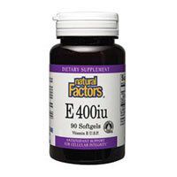 Mixed Tocopherol Vitamin E, 400 IU, 180 Softgels by Natural Factors (Pack of 2)