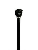 Unisex Starburst Rose Knob Cane High Gloss Black  -Affordable Gift! Item #DHAR-9139100